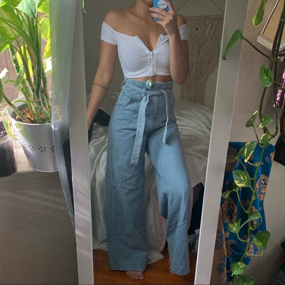 C/MEO Collective Denim - C/MEO COLLECTIVE high rise wide leg jeans